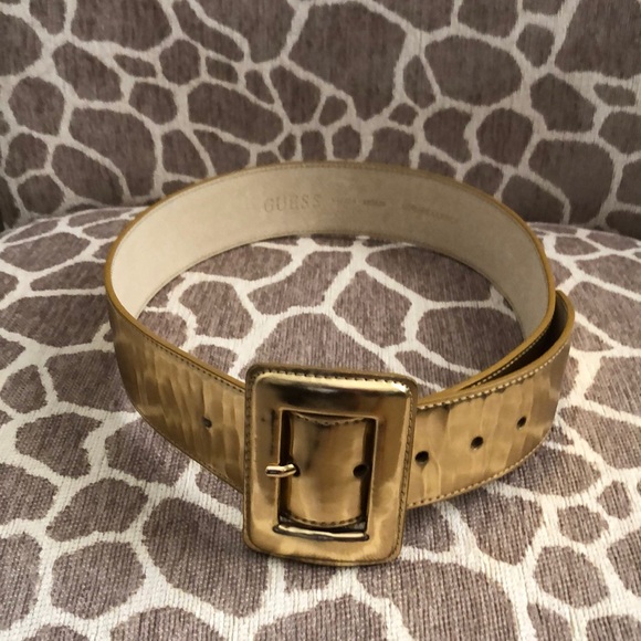 Guess Accessories - Guess Genuine leather and gold M size belt.